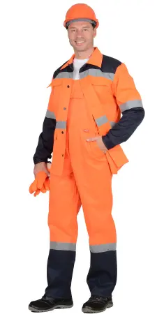 Костюм СИРИУС-МАГИСТРАЛЬ-СПЕЦИАЛИСТ СОП с ПК (оранжевый/синий)
