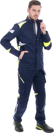 Куртка ACTIVE FLEX / АКТИВ ФЛЕКС (т.синий/флуоресцентный желтый)