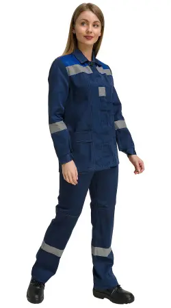 Костюм RONTA KS815 женский с БР (т.синий/василек) Костюм RONTA KS815 женский с БР (т.синий/василек)