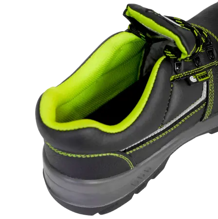 Полуботинки СПЕЦ ПУ/ПУ (черный/салатовый)
