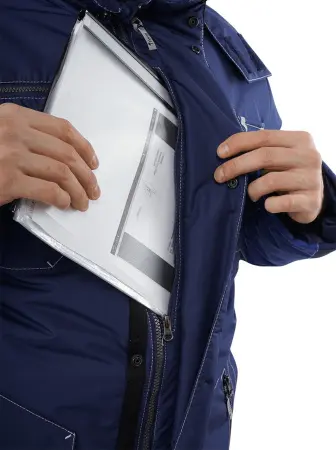 Куртка ЭДВАНС ИМПОРТ зимняя (синий/васильковый)