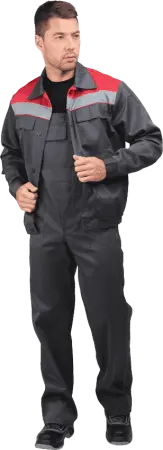 Костюм МАСТЕР ПРОФИ с ПК (серый/красный)