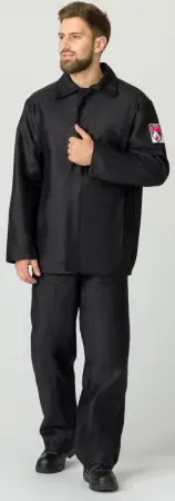 Костюм МОЛЕСКИН с БР с ОП-пропиткой ГОСТ (черный)