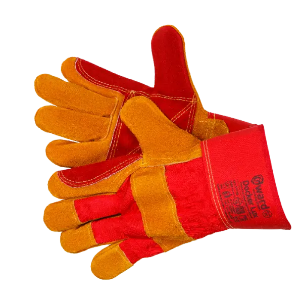 Перчатки DOCKER LUX комбинированные из спилка c усиленной ладонью