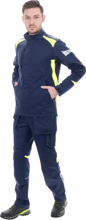 Куртка ACTIVE FLEX / АКТИВ ФЛЕКС (т.синий/флуоресцентный желтый)