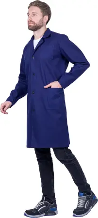 Халат ДИАГОНАЛЬ (синий)