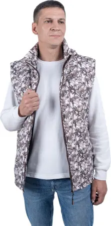 Жилет САТУРН зимний (бежевый/коричневый)