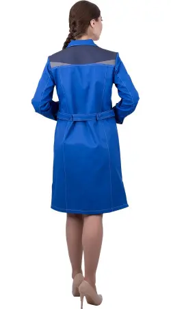 Халат RONTA HL7 женский (василек/т.синий)