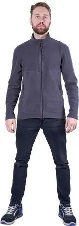 Куртка флисовая ФЬЮЖЕН (т.серый)