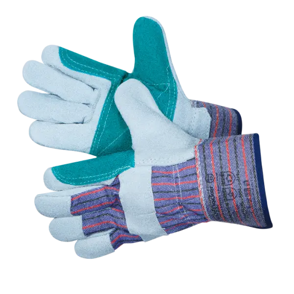 Перчатки DOCKER комбинированные из спилка c усиленной ладонью