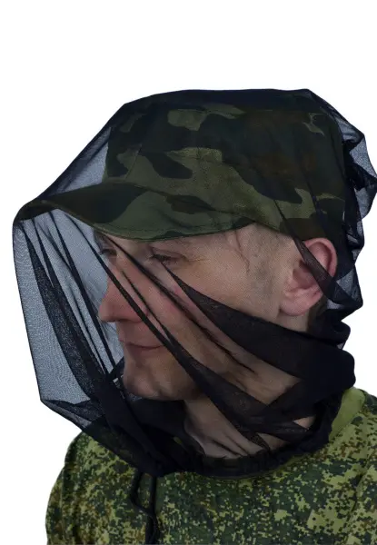 Кепка-трансформер антимоскитная (кмф зеленый)