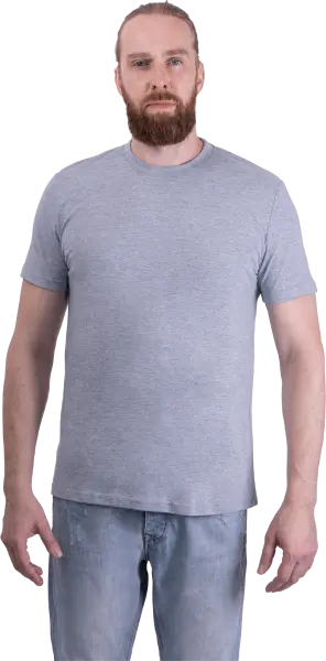 Футболка короткий рукав 160 г/м2  (серый меланж) Футболка короткий рукав 160 г/м2  (серый меланж)