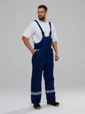 Костюм БУРЯ (Буран) зимний с ПК (т.синий/васильковый)