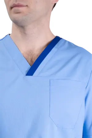 Костюм ХИРУРГ МЕДИКАЛ с БР (голубой) мужские медицинские