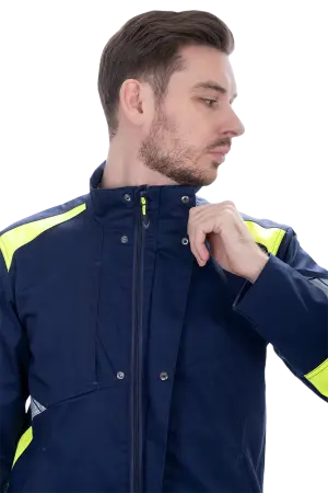 Куртка ACTIVE FLEX / АКТИВ ФЛЕКС (т.синий/флуоресцентный желтый)