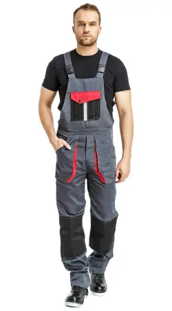 Костюм RONTA KS818 с ПК (т.серый/черный/красный)