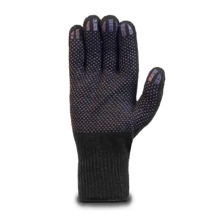 Перчатки ЛЮКС рабочие трикотажные с ПВХ 5-нитей (черный)