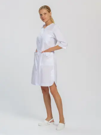 Халат ОРХИДЕЯ женский (белый) женские медицинские