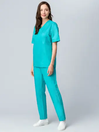 Костюм хирурга (бирюзовый) мужские медицинские
