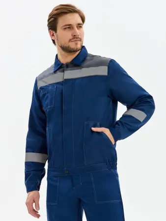 Костюм ЛИГОР-1 СОП К. с БР (т.синий/серый)