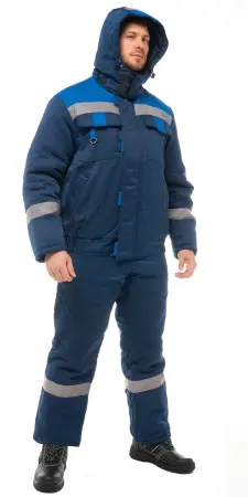 Костюм ОРИОН ГРЕТА зимний с ПК (т.синий/васильковый)