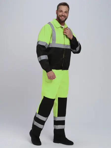 Костюм НЕОН СН сигнальный с ПК (желтый/черный) Костюм НЕОН СН сигнальный с ПК (желтый/черный)