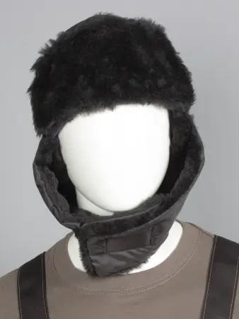 Шапка-ушанка ЕВРО (черный)