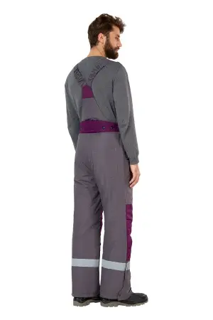 Костюм ЭКСПЕРТ зимний с БР (серый/баклажан)
