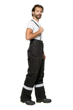 Костюм сварщика ФАЙМЕР 2 зимний с БР (черный/желтый)