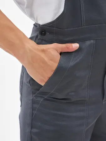 Костюм ФАВОРИТ-2 IMP усиленный с ПК (т.серый/серый/красный)