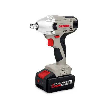 Аккумуляторный ударный гайковерт CROWN CT22016L-4 TB 20В B3+ 2х4.0Ач 280Нм