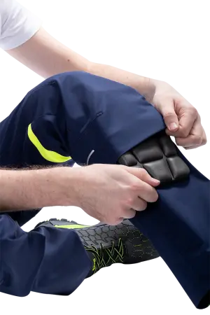 Брюки ACTIVE FLEX / АКТИВ ФЛЕКС (т.синий/флуоресцентный желтый)