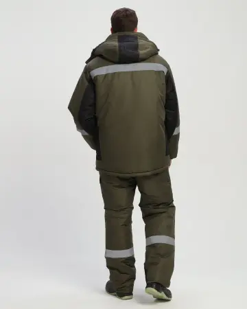 Костюм ВЕКТРОН-2 СОП зимний с ПК (хаки/черный) Костюм ВЕКТРОН-2 СОП зимний с ПК (хаки/черный)