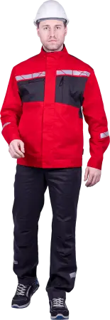 Куртка СТРОНГ ИМПОРТ (красный/серый)