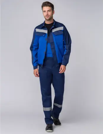 Костюм МАСТЕР с ПК (т.синий/васильковый)