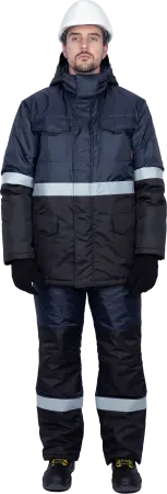 Костюм МЕРКУРИЙ-2 зимний с ПК (т.синий/черный)