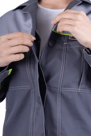 Костюм ТУРБО женский с БР (серый)