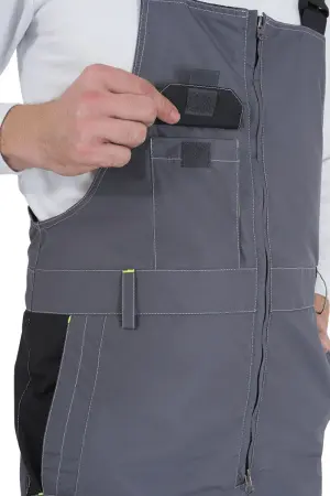 Полукомбинезон ЭДВАНС зимний (серый/т.серый/черный)