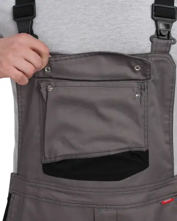 Полукомбинезон СИРИУС-ЦИТРИН (серый/черный)