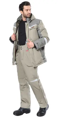 Костюм СИРИУС-ОЗОН зимний с БР (св.оливковый/т.оливковый)