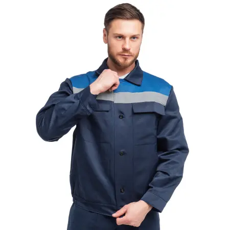 Костюм СТАНДАРТ-2 с СОП с ПК (т.синий/васильковый)