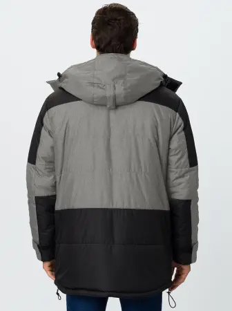 Куртка ПРЕМИУМ CH зимняя (т.серый меланж/черный)