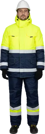 Костюм БРАЙТ зимний с ПК (желтый/синий)