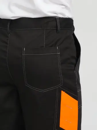 Костюм ВИВАТ-1 ПРЕМИУМ СН МВО с БР (черный/оранжевый)