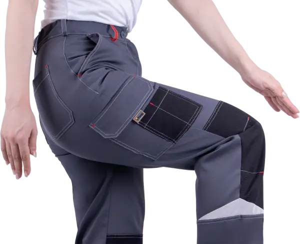 Брюки ТУРБО SAFETY женские (серый/чёрный/красный) Брюки ТУРБО SAFETY женские (серый/чёрный/красный)