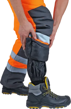 Костюм РЕФЛЕКТ-2 зимний с ПК (оранжевый/серый)