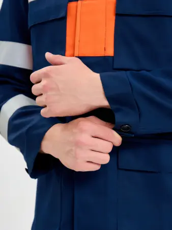 Костюм ЭНЕРГИЯ-Б 35,2 кал. с БР (т.синий/оранжевый)