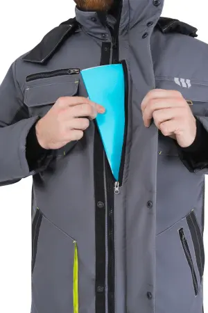 Куртка ЭДВАНС зимняя (серый/т.серый/лимон) Куртка ЭДВАНС зимняя (серый/т.серый/лимон)