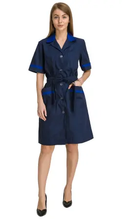 Халат RONTA HL508 женский (т.синий/василек)