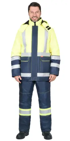 Куртка СИРИУС-ТЕРМИНАЛ СОП зимняя (синий/лимонный)